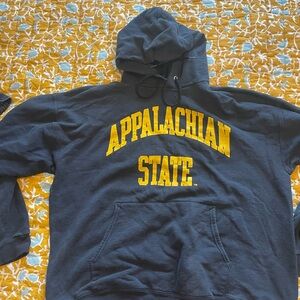 Vintage Appalachian State Hoodie - Black and Yellow